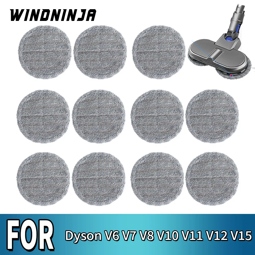 Für Dyson V6 V7 V8 V10 V11 V12 V15 Wischmopp-Tuch Staubsauger Nass-Trocken Elektrischer Wischkopf Bürste Wischpad Ersatzteil Image