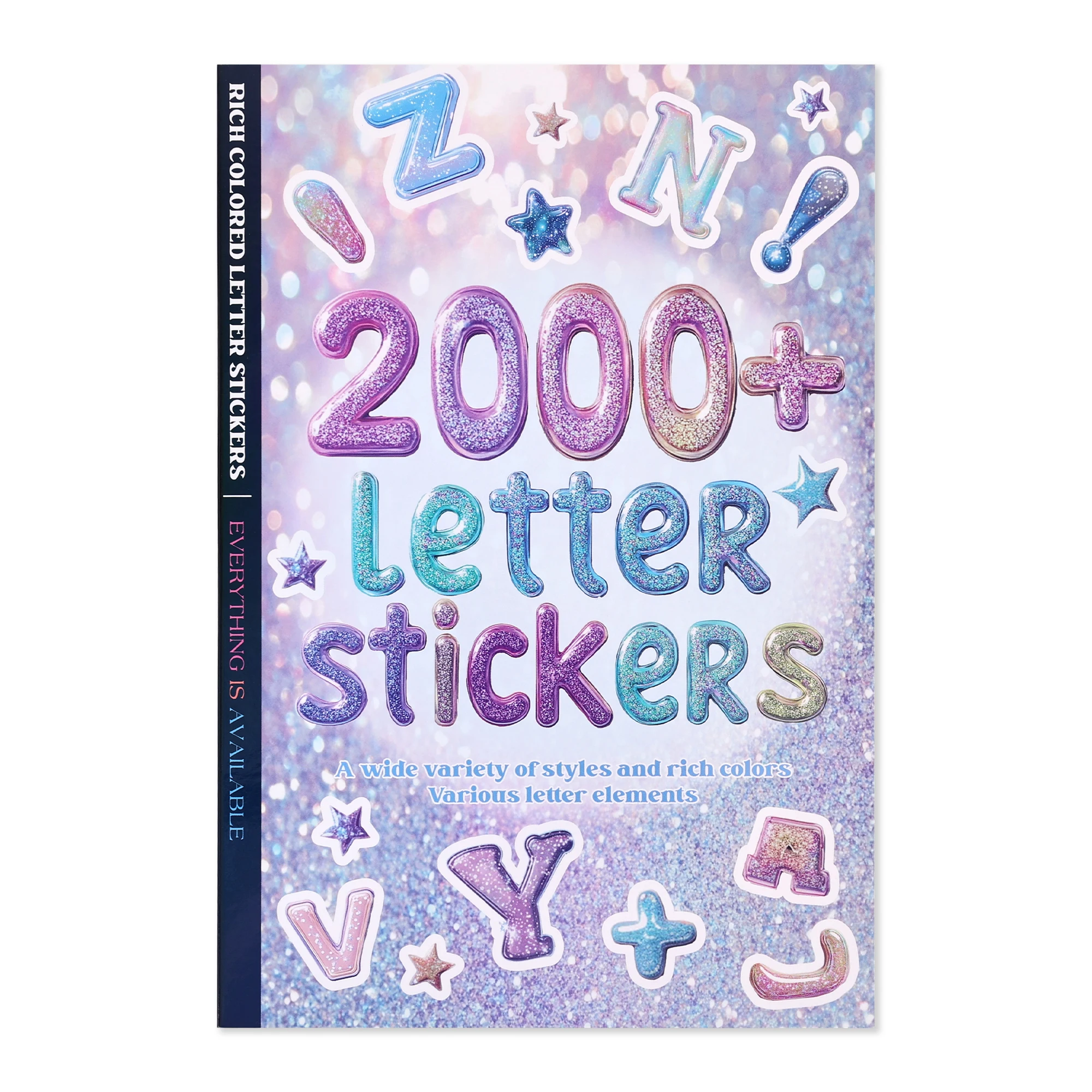 2000+ Stück Alphabet-Aufkleber für Journaling, lustige und farbenfrohe Bastel-Buchstabenaufkleber für Junk Journal, Scrapbooking-Zubehör, ideales DIY Image
