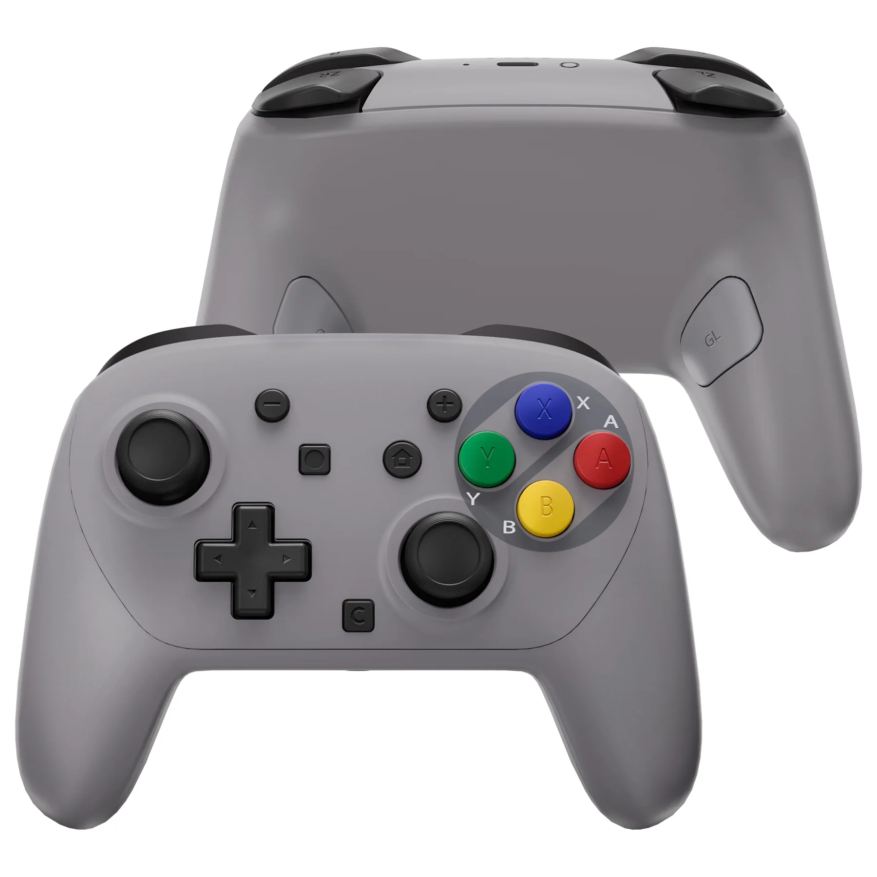 eXtremeRate DIY Ersatz-Komplettset Gehäuse-Tasten für Nintendo Switch 2 Pro Controller, Frontplatte Rückseite Untere Abdeckung Image