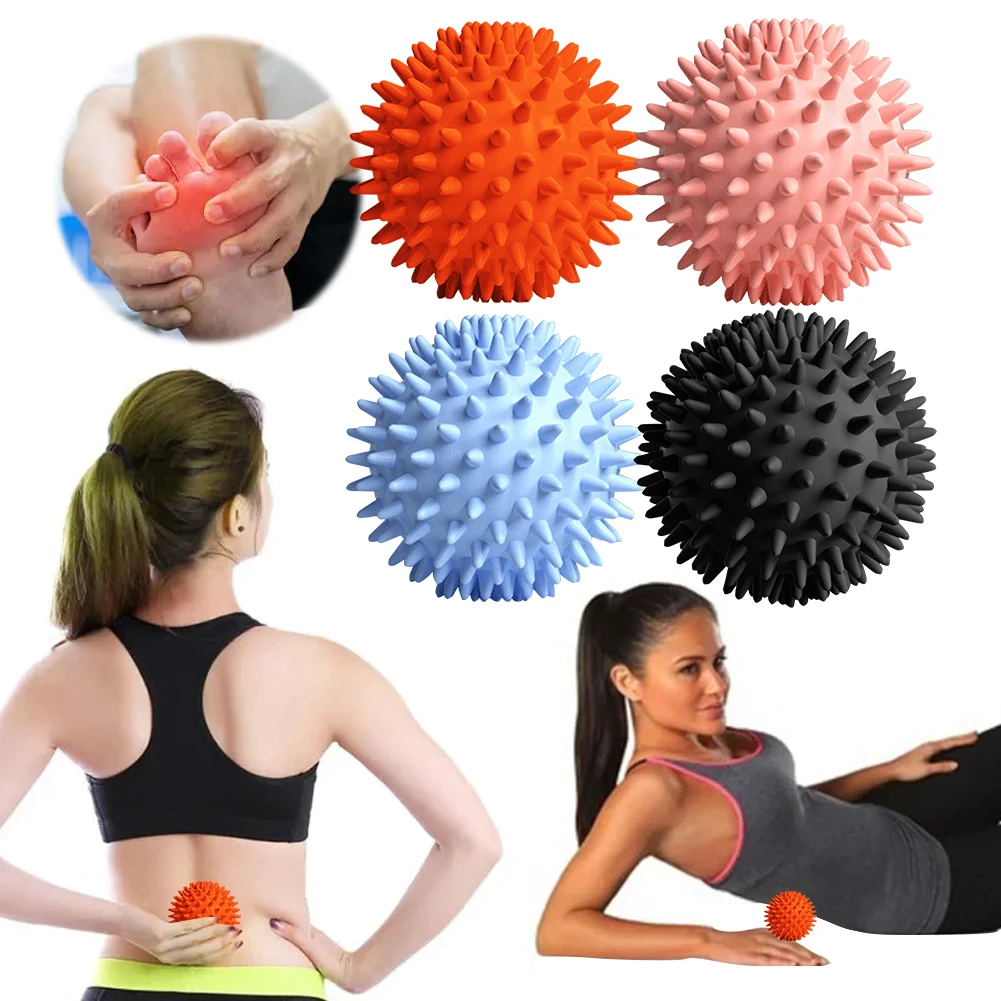 Spiky Massageball Kompakter Muskelroller Hochdichter Fußmassageball 6cm Triggerpunkt-Massageball für Sport und Fitness Image