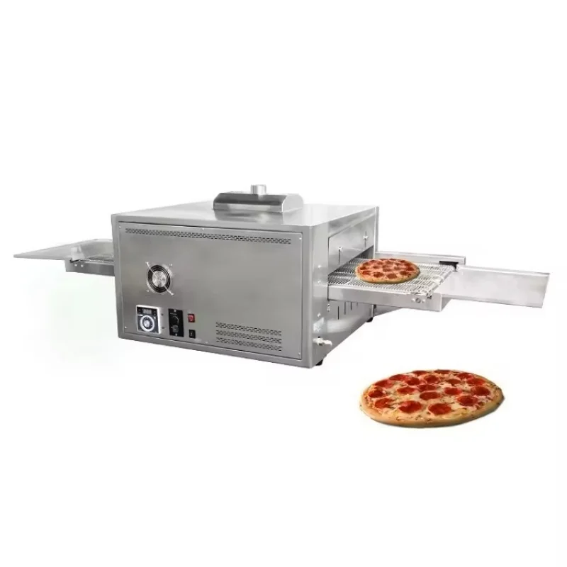 18 Zoll Gewerblicher Gas-Durchlaufofen für Pizza / Förderband-Pizzaofen / Förderband-Backofen Image