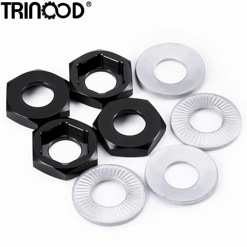 TRINOOD 4 Stück Alu-Legierungsrad-Sechskant-Adapter 17 mm auf 24 mm/12 mm auf 17 mm Antriebsnaben-Kombinator für 1/8 RC Crawler Car Buggy Truck Teile