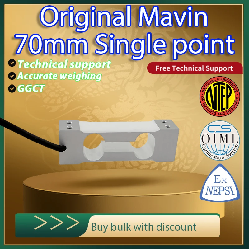 Original MAVIN ZZPH6 Hochpräzise Wägezelle 0,3kg-10kg Aluminiumlegierung Einzelpunkt-Wägesensor für Zählwaagen Image