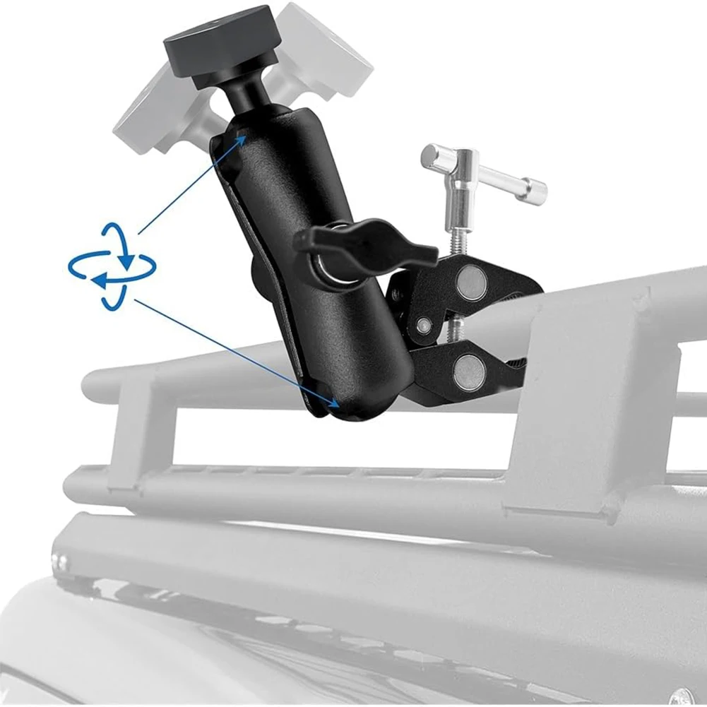Verstellbare Klemmhalterung, kompatibel mit Starlink Mini-Klemmhalterungssatz, Dachmontage, tragbare Klemme für Wohnmobilleitern, Dachträger, Balcon Image