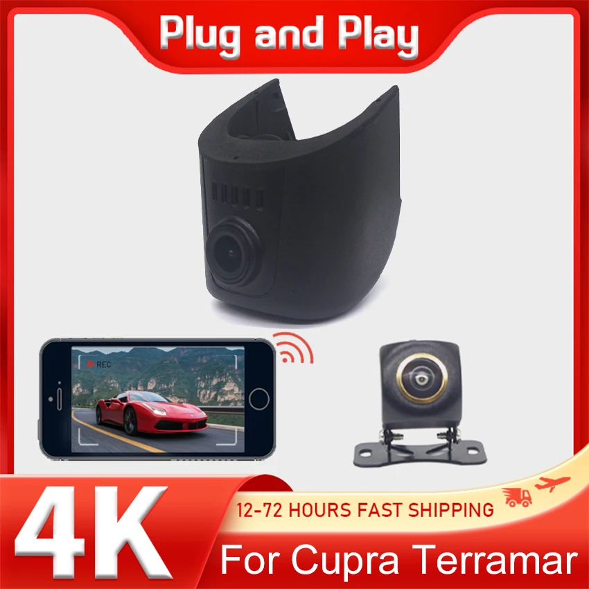 4K UHD Dashcam für Cupra Terramar 2024 2025, Auto-DVR im OEM-Stil mit integriertem WiFi-APP-Nachtsicht-G-Sensor Image