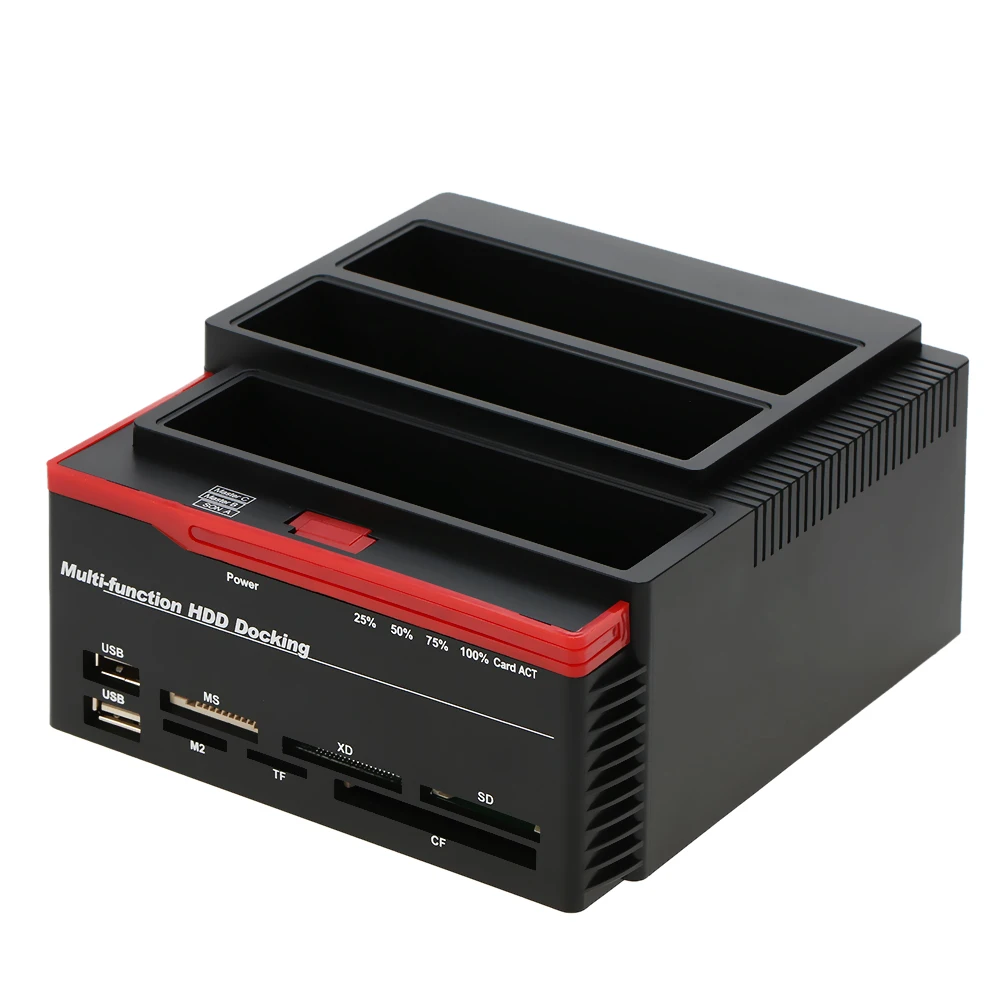 HDD-Dockingstation, multifunktionale 2,5/3,5 Zoll IDE und SATA-Festplattenbasis, USB 3.0 HDD-Dockingstation, HDD-Dockingstation mit drei Fächern Image