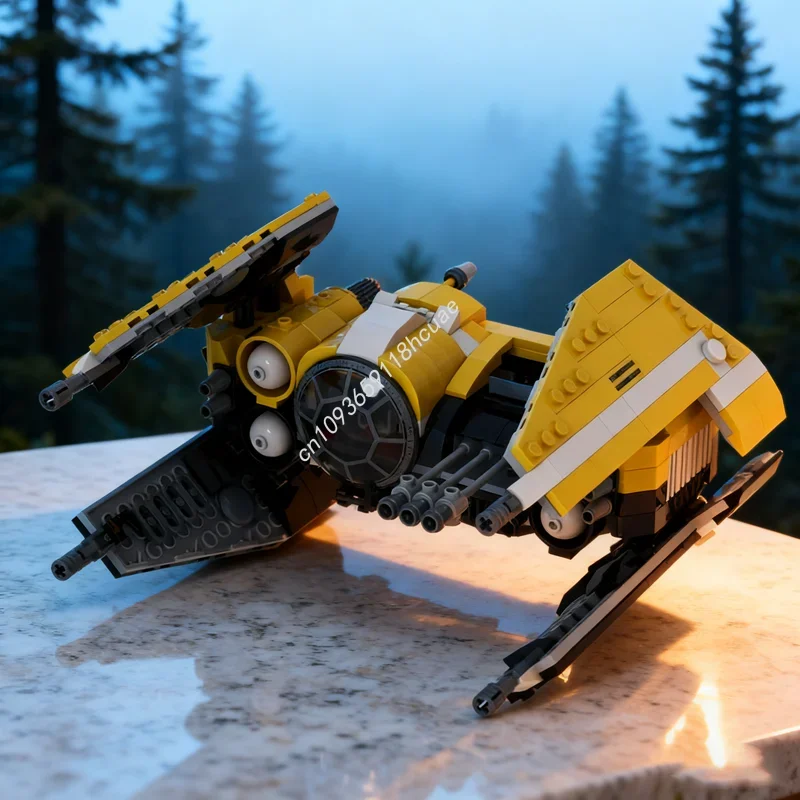 517-teiliges MOC TIE Savage Star Battle Modellbausatz Weihnachtsgeschenk Konstruktions-Bausatz Kreative Spielzeugidee Bausteine Geburtstagsgeschenk Image