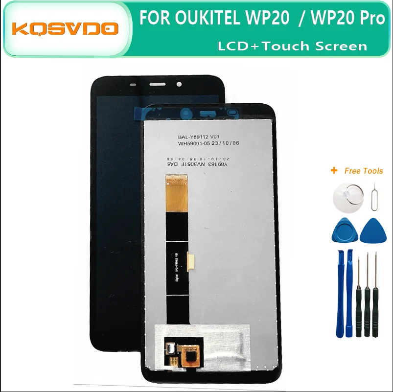 5,93 zoll Original Für Oukitel WP20 G2 LCD Display Screen Digitizer Montage Touch Panel Glas Display Oukitel WP20 Pro WP32 PRO Image