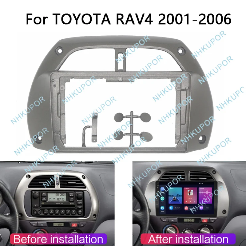 Auto Radio Rahmen Kit Für TOYOTA RAV4 RAV4 2001-2006 Auto Stereo Installieren Dash Panel Fascia Montage kopf Einheit Trim Lünette