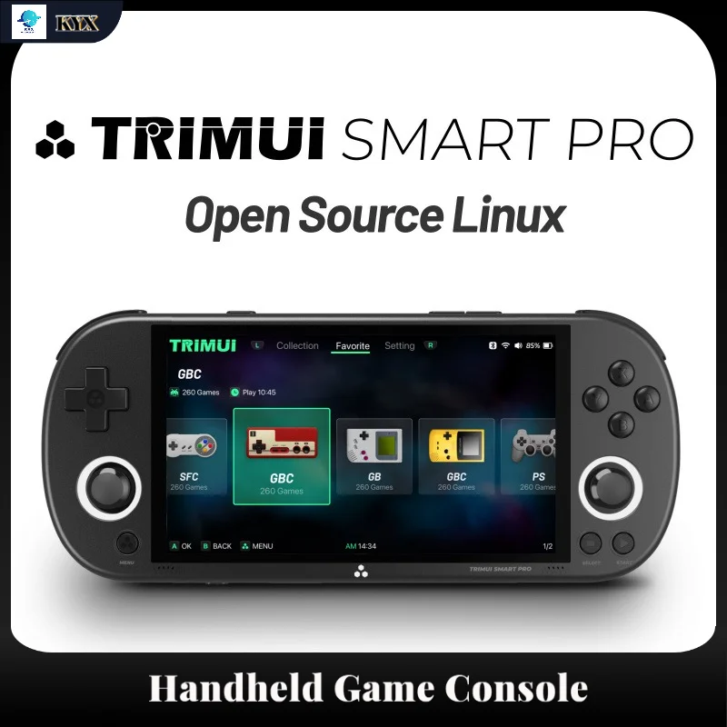 Trimui Smart Pro Handheld Spielkonsole 4,96'' IPS Bildschirm Linux System Joystick RGB Beleuchtung Smartpro Retro Videospiel Geschenk Image