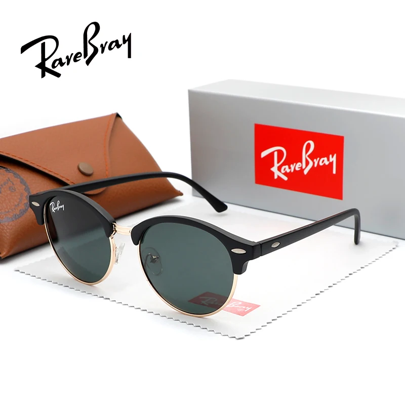 RareBray Vintage Polarisierte Sonnenbrille Männer Runde Retro UV400 Sonnenbrille Hohe Qualität Legierung Brillen Fahren Angeln Sonnenbrille Image
