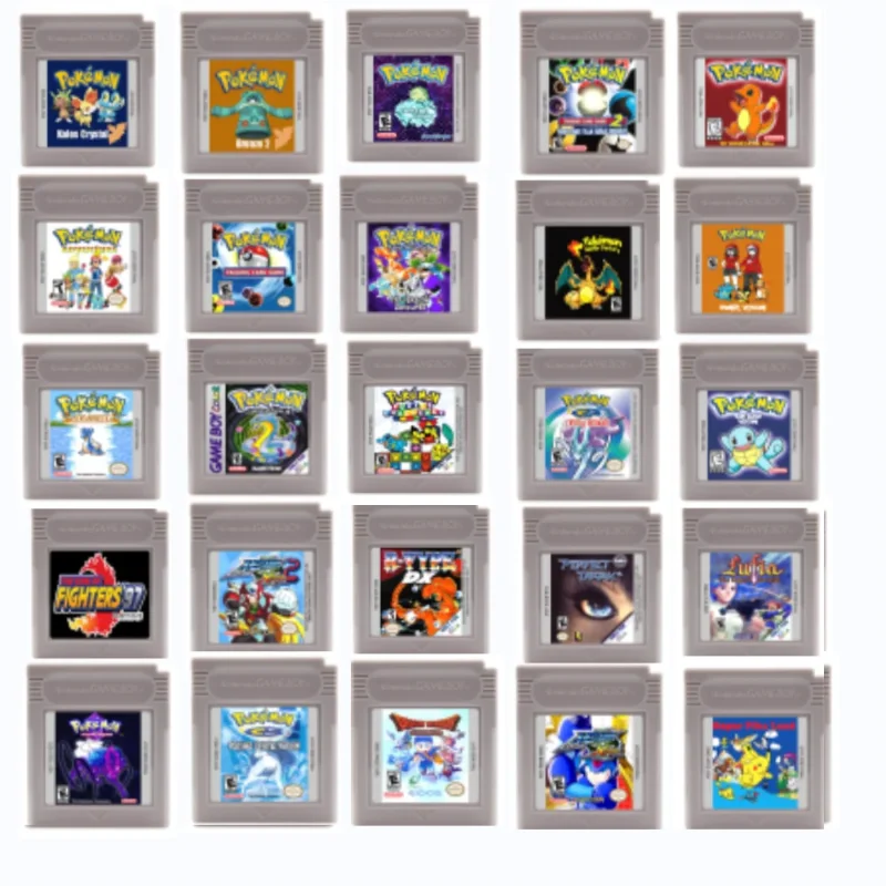 GBC 16-Bit Videospiel-Kassette, Mario, Wario Land, Donkey Kong, Wario Land 2, Yoshi Serie Konsolenkarte für GBC/GBA Image