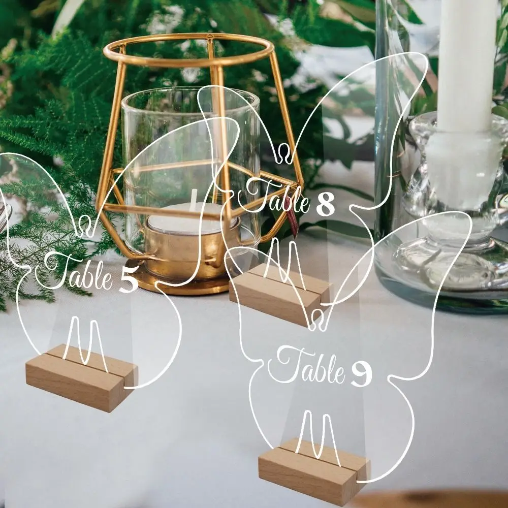 mit Basistisch, Tischkarte, abnehmbarer Tischnummernschild, Tischnummernschild, Kartenständer, Menü-Display-Rahmen Image