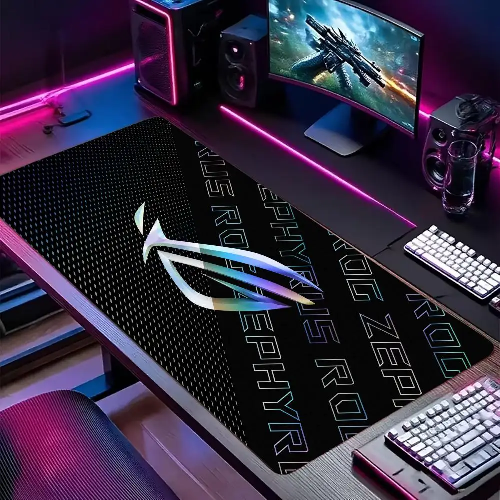 Mauspad XL ROG ASUS Gamer-Mauspad Großes Mauspad Naturkautschuk Schreibtischunterlage Anti-Rutsch PC-Schreibtischmatten Design Gamer-Zubehör Image