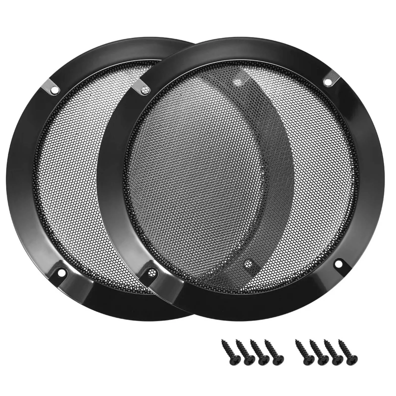 2 Teile/satz 6,5-zoll Auto Audio Lautsprecher DJ Grill Abdeckung Stahl Mesh Woofer Subwoofer Schutz Für Auto Home Audio systeme Zubehör Image