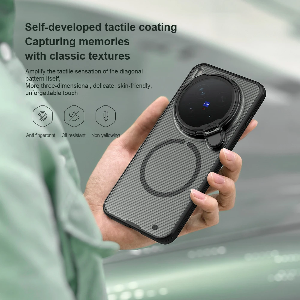 NILLKIN Für Vivo X300 Pro Magsafe Fall CamShield Prop Mit Transparent Kamera Halter Zurück Abdeckung für Vivo X300 Magnetische Fällen Image