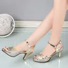 Sommer High Heels Sandalen Frauen Schuhe Mit Hohen Absätzen Peep Toe Mode Marke Frauen Sandalen Casual Dame Heels 6cm Gold Silber yX3422