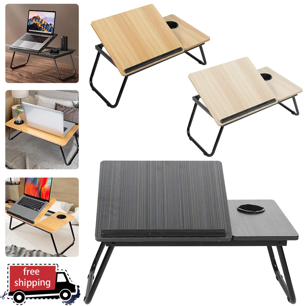 Verstellbarer Laptop-Tischständer, tragbar, faltbar, Lazy Table, ergonomischer Lapdesk für TV, Bett, Sofa, PC, Notebook-Tisch, Schreibtischständer Image