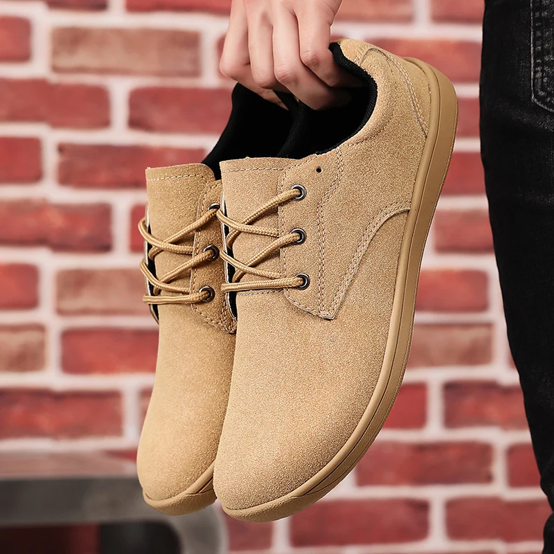 2025, neue Herren-Schuhe mit großem Kopf, verschleißfest, Retro-Schuhe, breite Handfläche, atmungsaktiv, vielseitige Schuhe, Barfuß, minimalistische Schuhe, Größen 39–48