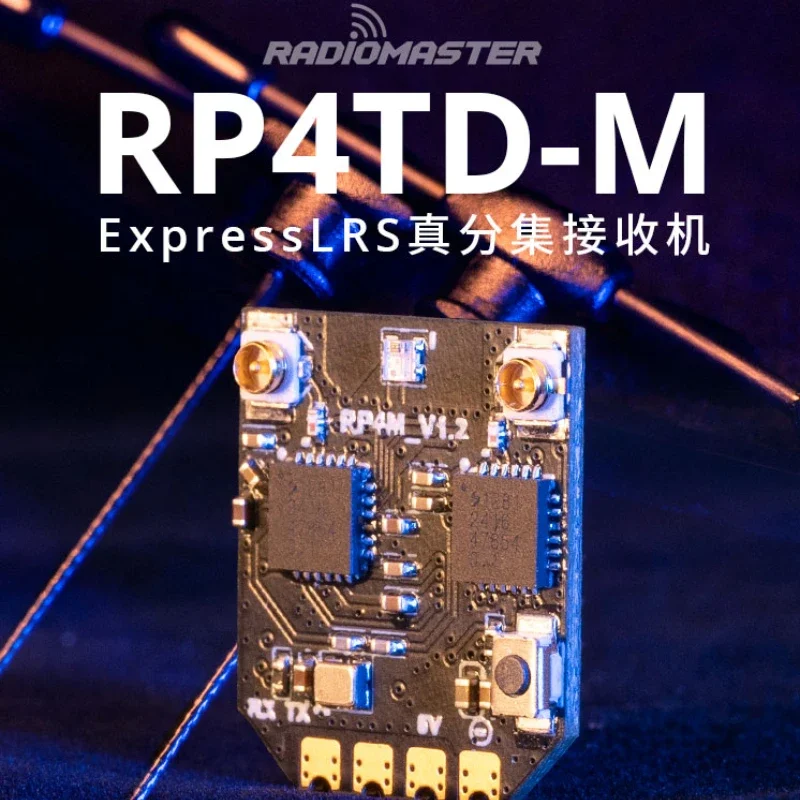 Radiomaster RP4TD-M ExpressLRS 2,4 GHz Mini True Diversity Receiver Integrierter TCXO Image