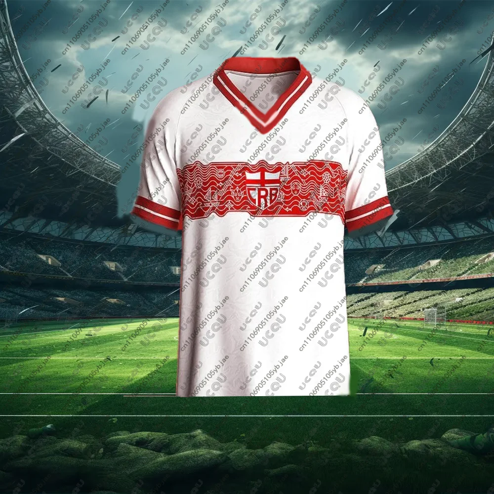 2025-26 Hommes Enfants Garçons Mâle Maillot de Football Respirant Top d'entraînement B-Brésil Adulte Maillot Domicile Jeu de Football Sport C-CRB Away Cadeau