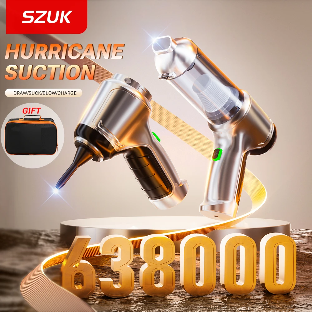SZUK mini aspirateur le plus vendu,2026 nouveau aspirateur sans fil,985000Pa aspirateur pour voiture puissant, aspirateur à main portatif ,aspirateur maison avec dépoussiérage en un clic et brosses