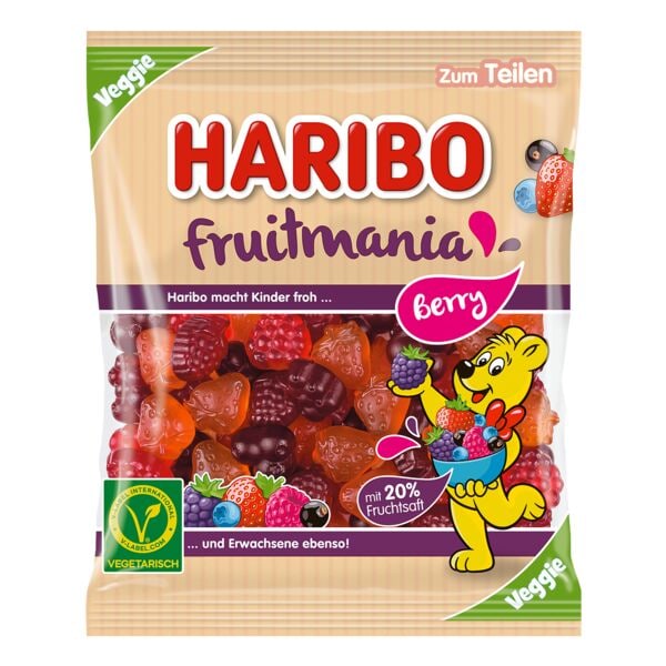 Haribo Fruchtgummi »Fruitmania Berry Veggie« 160 g mehrfarbig Image
