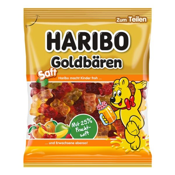 Haribo Fruchtgummi »Saft Goldbären« 160 g orange Image