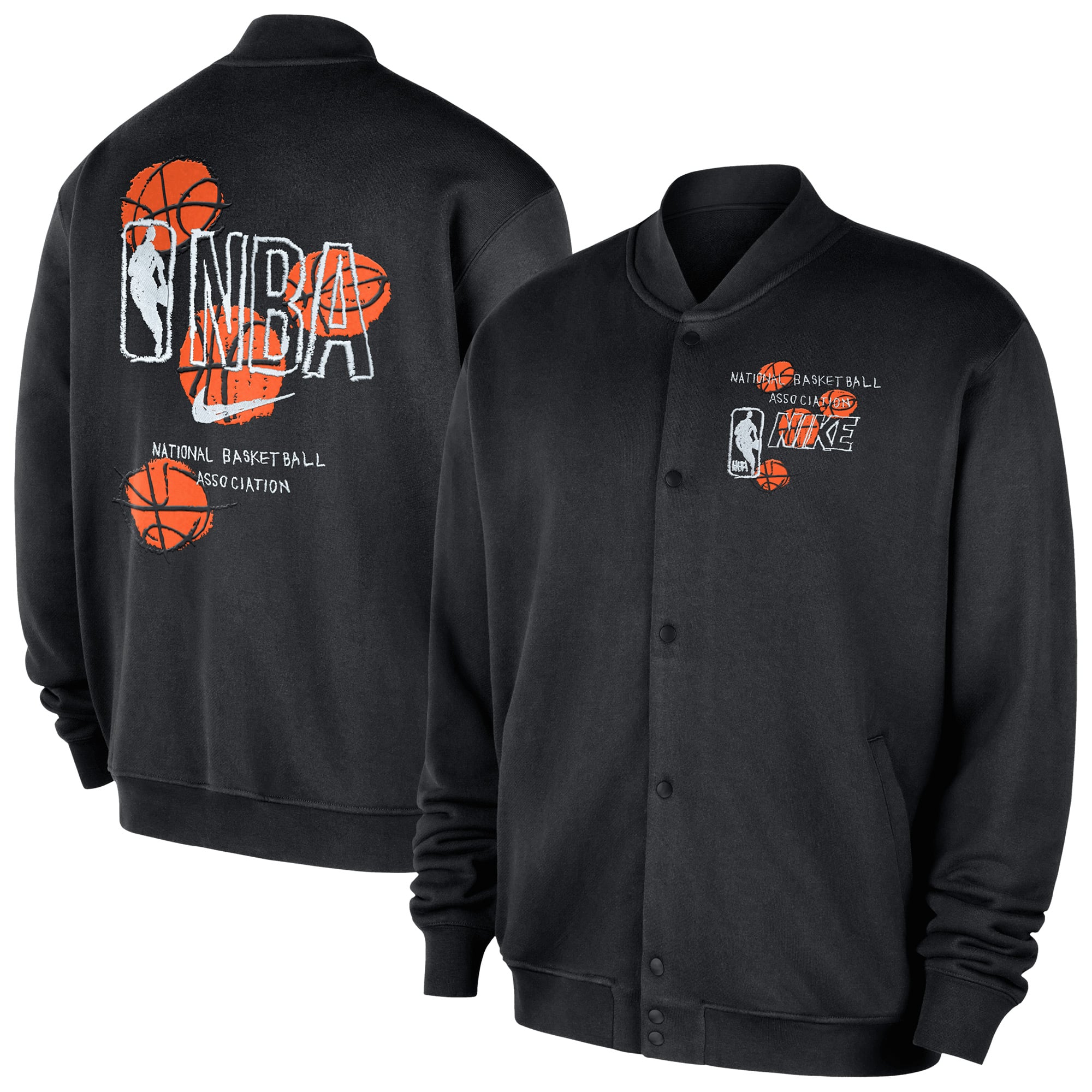 NBA Nike Team 31 Club Bomberjacke – Schwarz – Herren