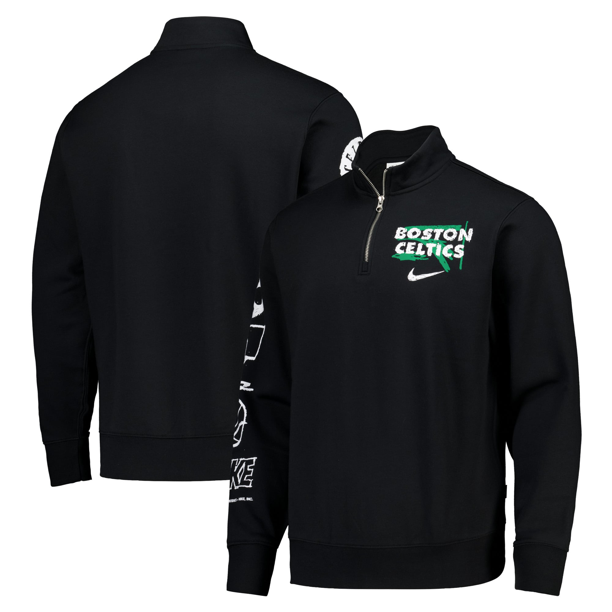 Haut demi-zip Nike Courtside des Boston Celtics - Noir - Homme - Homme Taille: 2XL