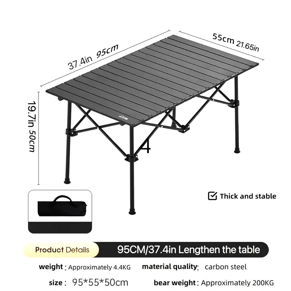 Aluminium-Legierung Outdoor-Tische Tragbarer Klapptisch Camping Picknick Fahrzeug Auto Mobil