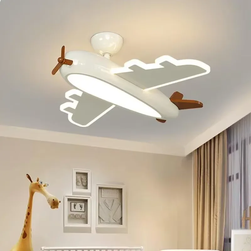 Flugzeug Deckenleuchte Cartoon Kinder Deckenleuchte Kreatives Design Led Weiß Lampe Wohnzimmer Esszimmer Baby Kinderzimmer Zimmer Dekor Lampe