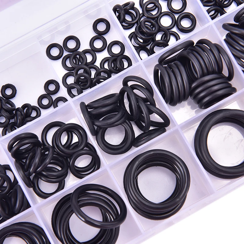 200 Stück/Set O-Ring-Set Hydrolock Gummi O-Ringe Unterlegscheibe Dichtung Dichtungssortiment Image