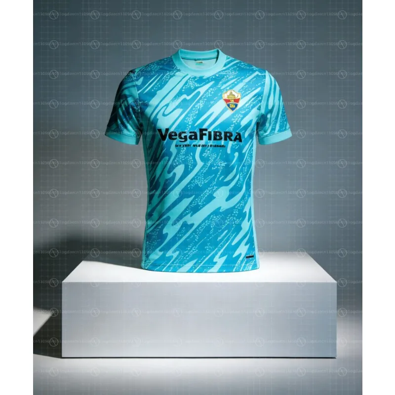 2026 – Nouveauté – Maillot domicile Elche CF – Maillot de gardien de but – T-shirt de supporter sportif décontracté et tendance – Maillot unisexe pour enfants