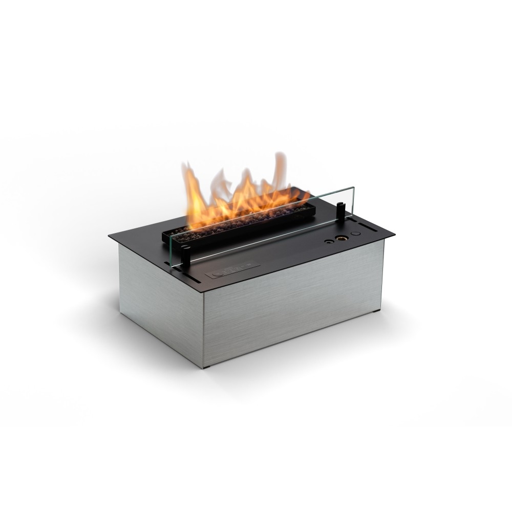 Planika - Senso Burner BEV Bioethanolbrenner ohne Abzug, Fernbedienung, echte Flamme, Stahl Image