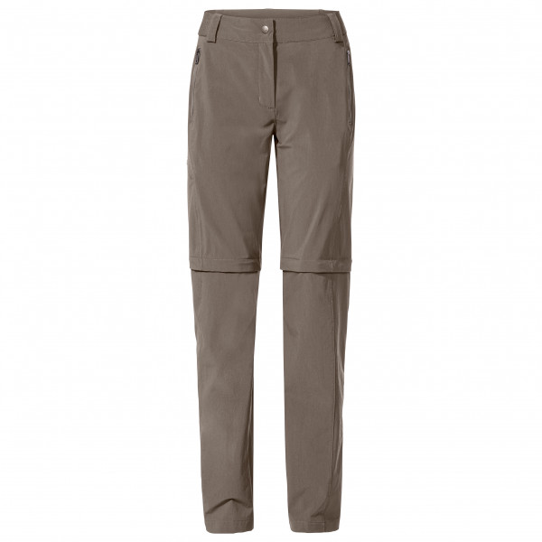 Vaude - Women's Farley Stretch Zip Off T-Zip Pants II - Trekkinghose Gr 48 - Short grau/braun