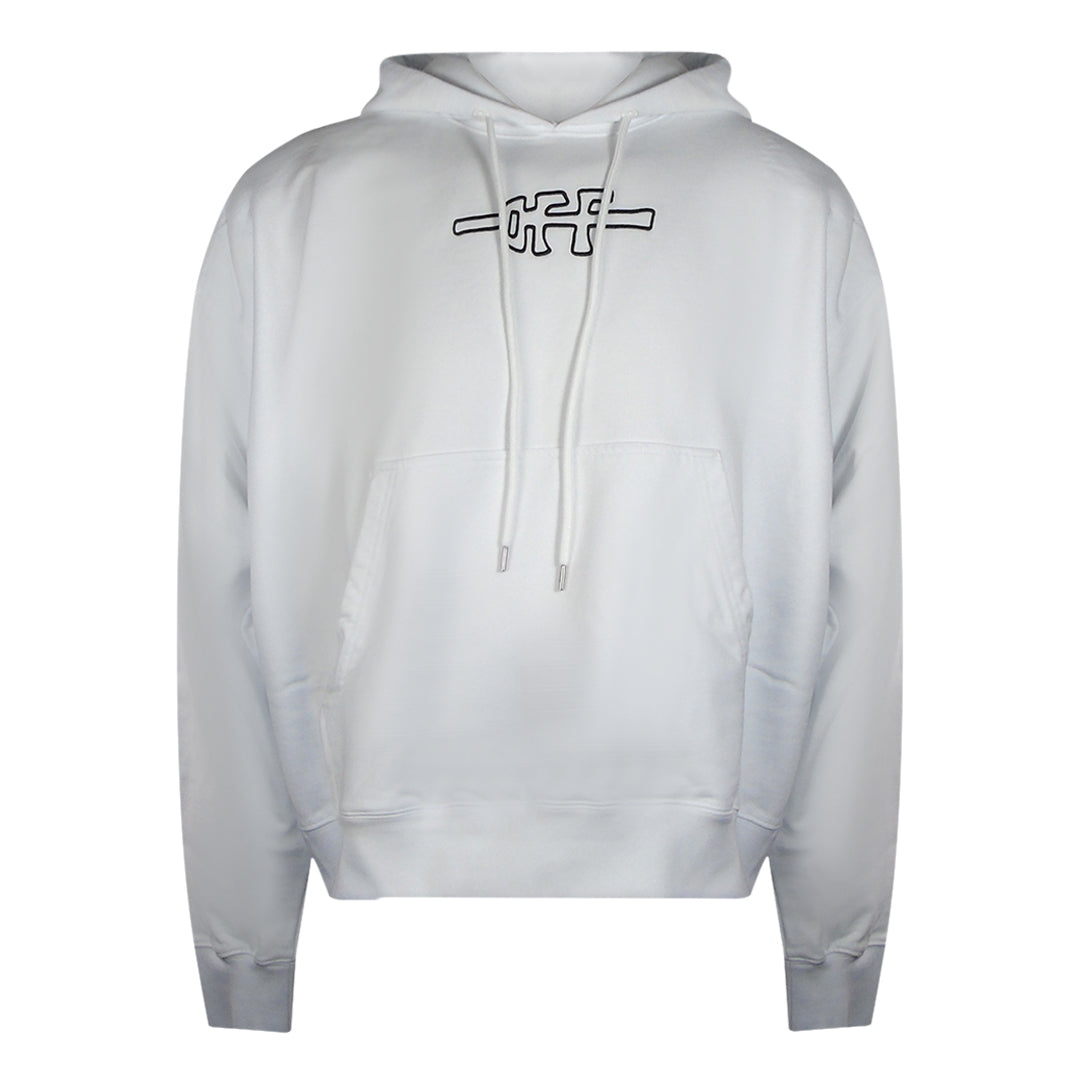 Off-white Off Line Skate Hoodie Weiß