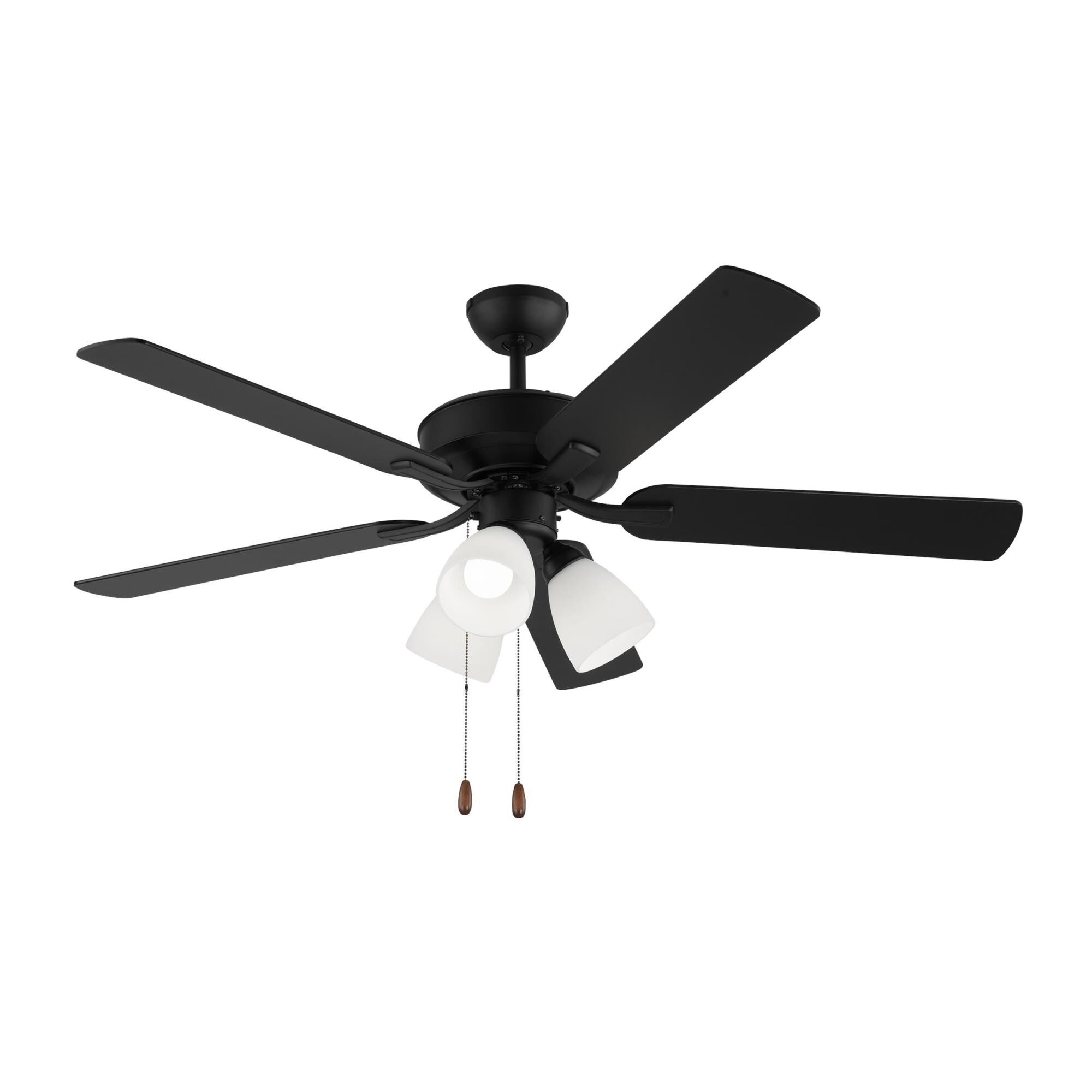 Generation Lighting Linden 52 Inch Ceiling Fan with Light Kit - 5LD52MBKF