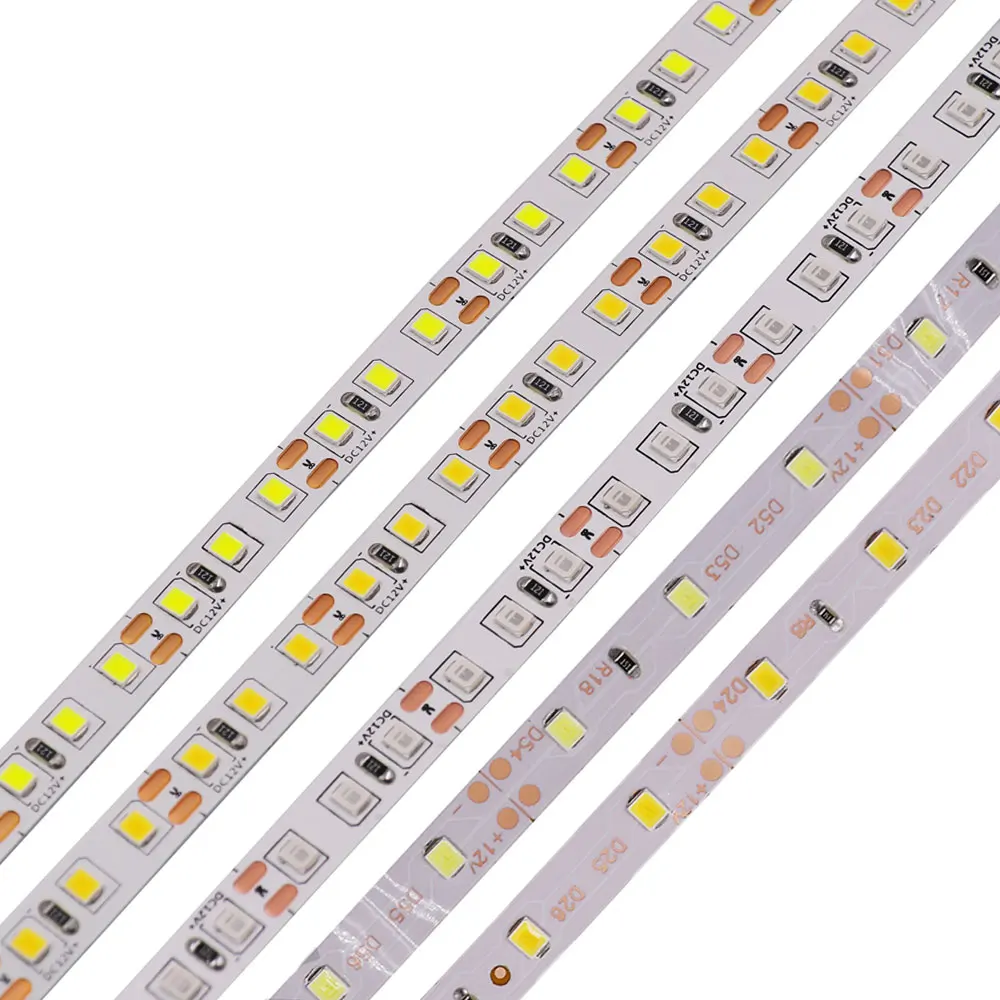 5M 2835 Striscia LED 12V Striscia LED impermeabile 60/120 LED/m Nastro LED RGB Nastro LED flessibile Bianco/Bianco caldo/Rosso/Verde/Blu