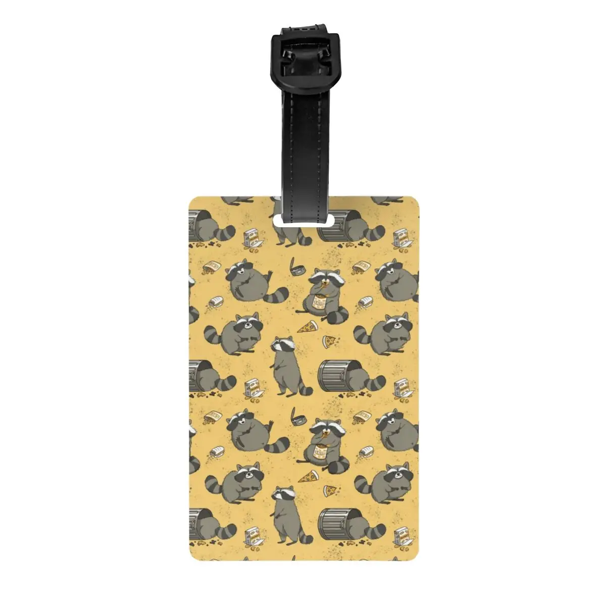 Etichetta per bagagli personalizzata raspally Raccoons per valigie Fashion Trash Panda Racoon etichette per bagagli Privacy Cover ID Label