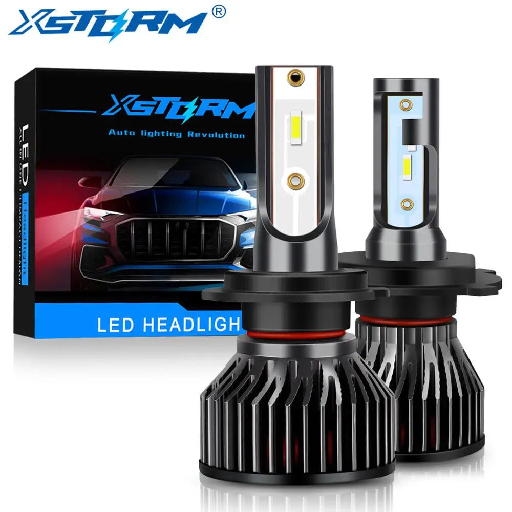 Xstorm Mini H4 H7 Lampadina LED Faro per auto lampada H1 H3 H8 H11 Led 9005 HB3 9006 HB4 12000LM 6000K Bianco Auto Fendinebbia Faro