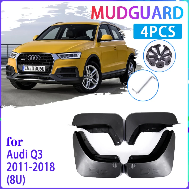 Lembi di Fango auto per Audi Q3 8U 2011 ~ 2018 2012 2013 2014 2015 2016 2017 Parafango Paraspruzzi Parafango paraspruzzi Accessori Auto