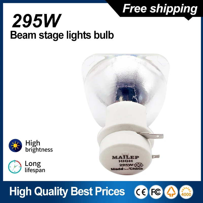 Lampada a ioduri metallici Mailepu 295W per fari mobili, lampada per illuminazione scenica 295W, lampadina Sharpy SIRIUS HRI 295W 280W 260W 380W per Mailepu