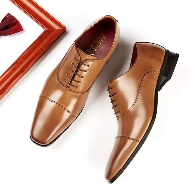 Scarpe da uomo eleganti da lavoro di moda 2025 Nuove scarpe formali da uomo classiche in pelle Comode scarpe eleganti slip on da uomo Oxford taglia 46