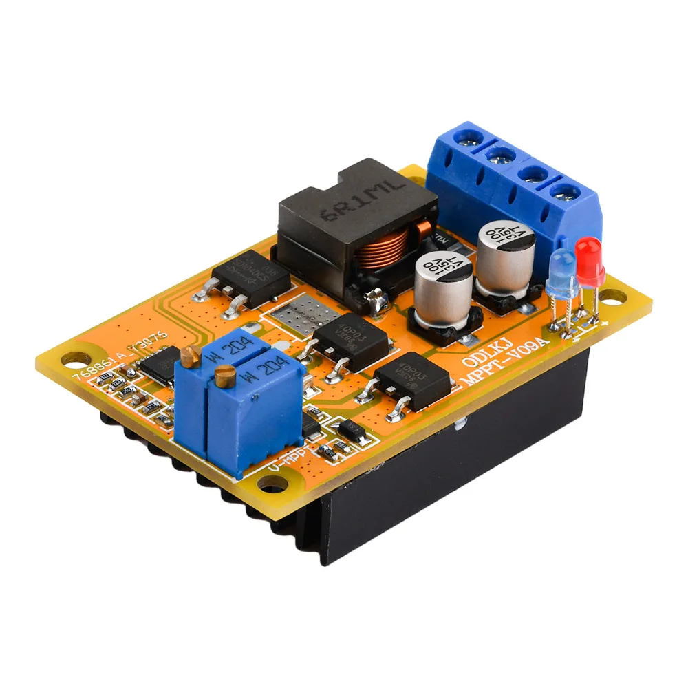 6A MPPT regolatore del pannello solare Controller pannello di controllo della ricarica solare ricarica della batteria 9V 12V 24V interruttore automatico