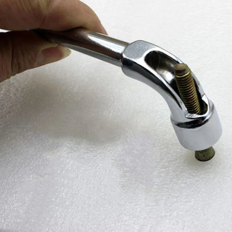 1pcs Chiave a gomito per perforazione di tubi tipo L chiave a bussola a percussione metrica da 6-22mm chiave combinata esagonale strumento meccanico automobilistico