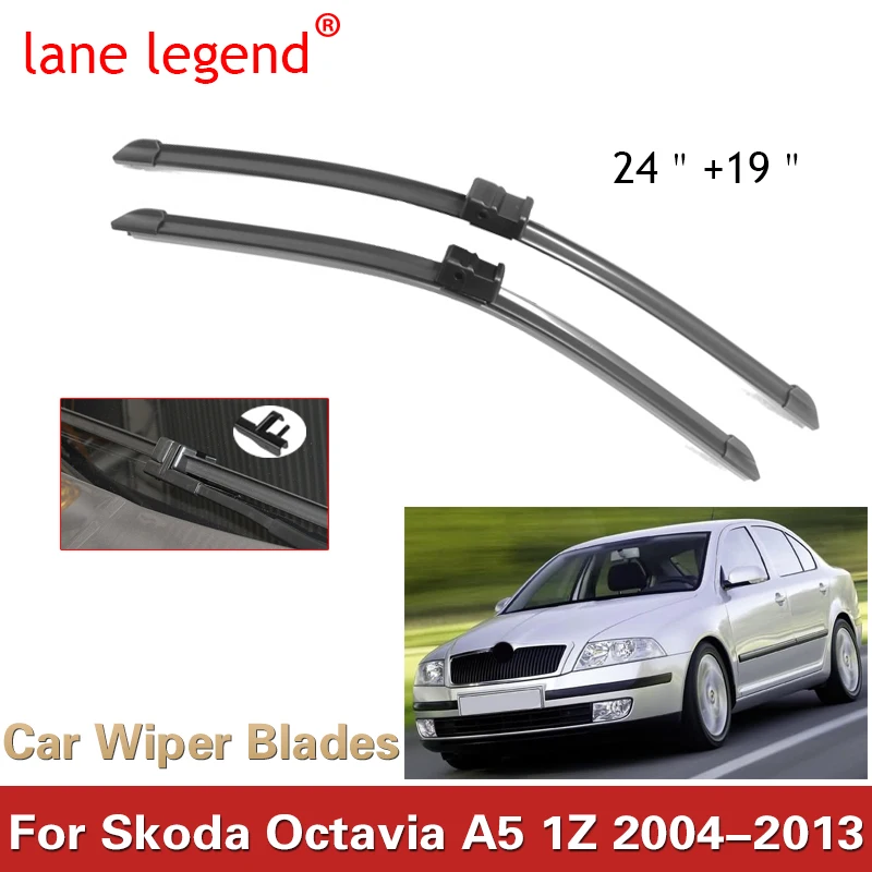 Spazzole tergicristallo parabrezza auto per Skoda Octavia A5 1Z 2004-2013 finestra anteriore 2005 2006 2007 2008 2009 2010 2011