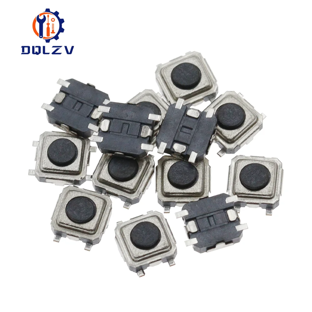 50/100 pz 3 x3x1.5mm pulsante tattile momentaneo pulsante di ripristino 12V interruttore a pulsante 4pin SMD