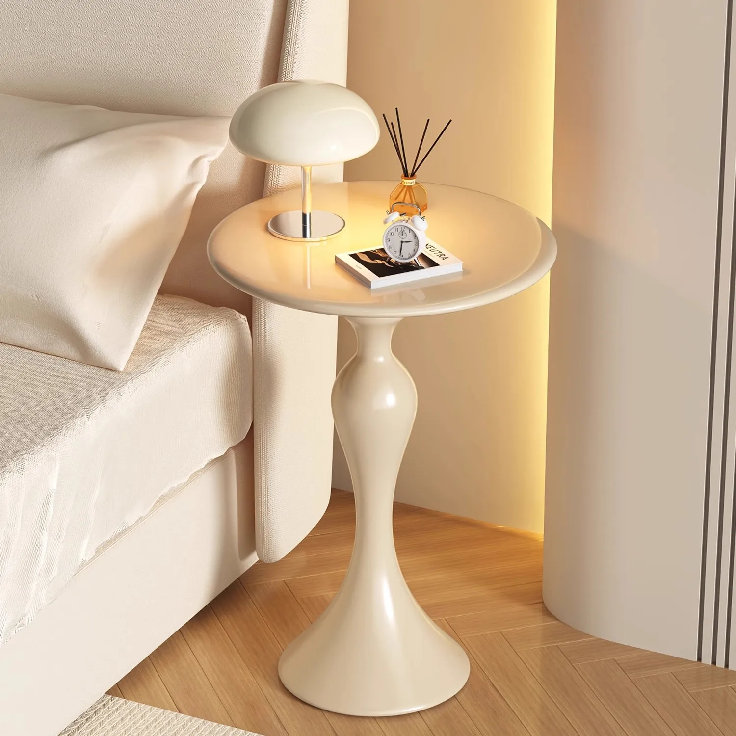 Nordic Kaffee Tisch Runde Tisch Luxus Kaffee Tisch Dekoration Zubehör Edelstahl Wohnzimmer Home Möbel Entworfen Image