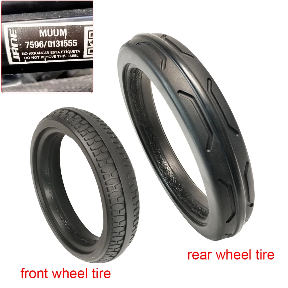 Kinderwagen Reifen jeweils für Jane Muum Kinderwagen Vorder- oder Hinterrad Reifen Abdeckung PU Tubeless DIY Baby Buggy Ersatz Zubehör Image